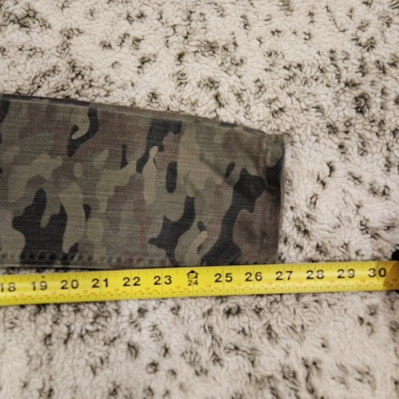 Hudson SZ 28 Green Camo Skinny Stretch Military Streetwear Casual Jeans - Picture 9 of 12